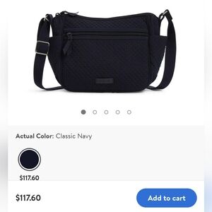 Black Vera Bradley recycled crossbody bag